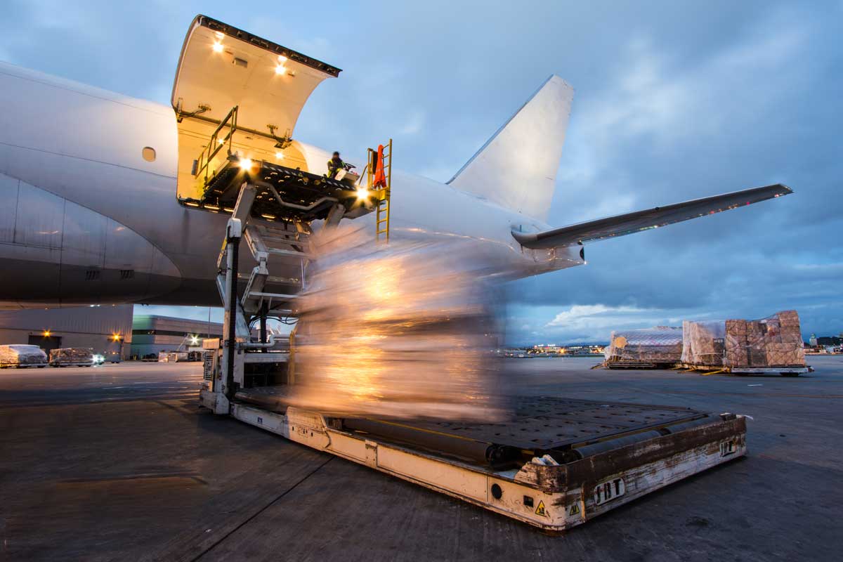 transporte carga aérea